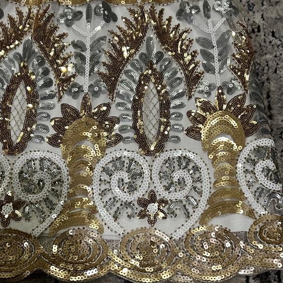 Main Strip Sequin Skirt - Picture 3 of 7